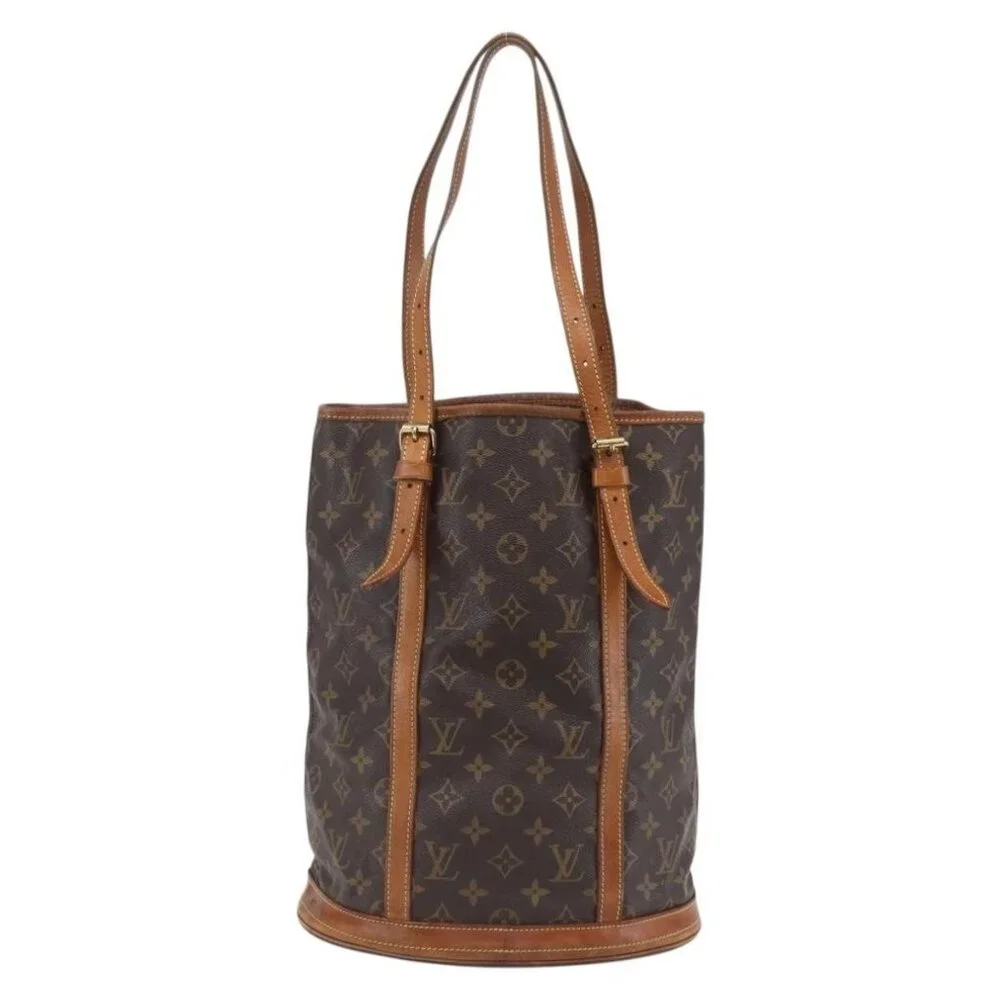 Authentic LOUIS VUITTON Monogram Bucket PM Shoulder Bag M42238 LV - Picture 9 of 16